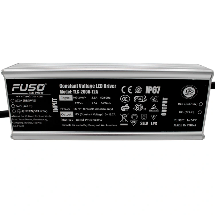 Trình điều khiển đèn LED điện áp không đổi PF 24v 200w cao là gì?